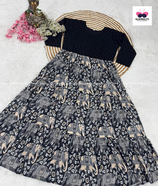 Kalamkari long kurti