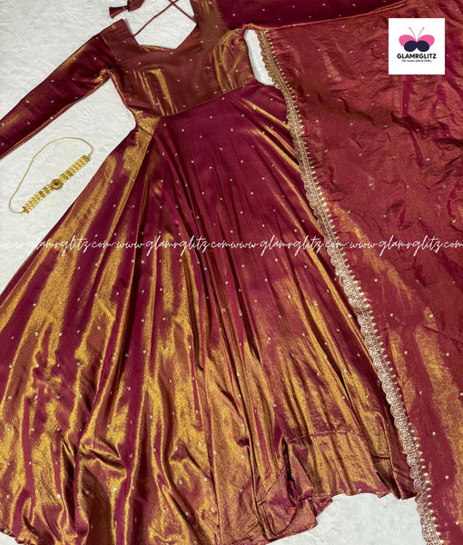 Gown Saree with Dupatta