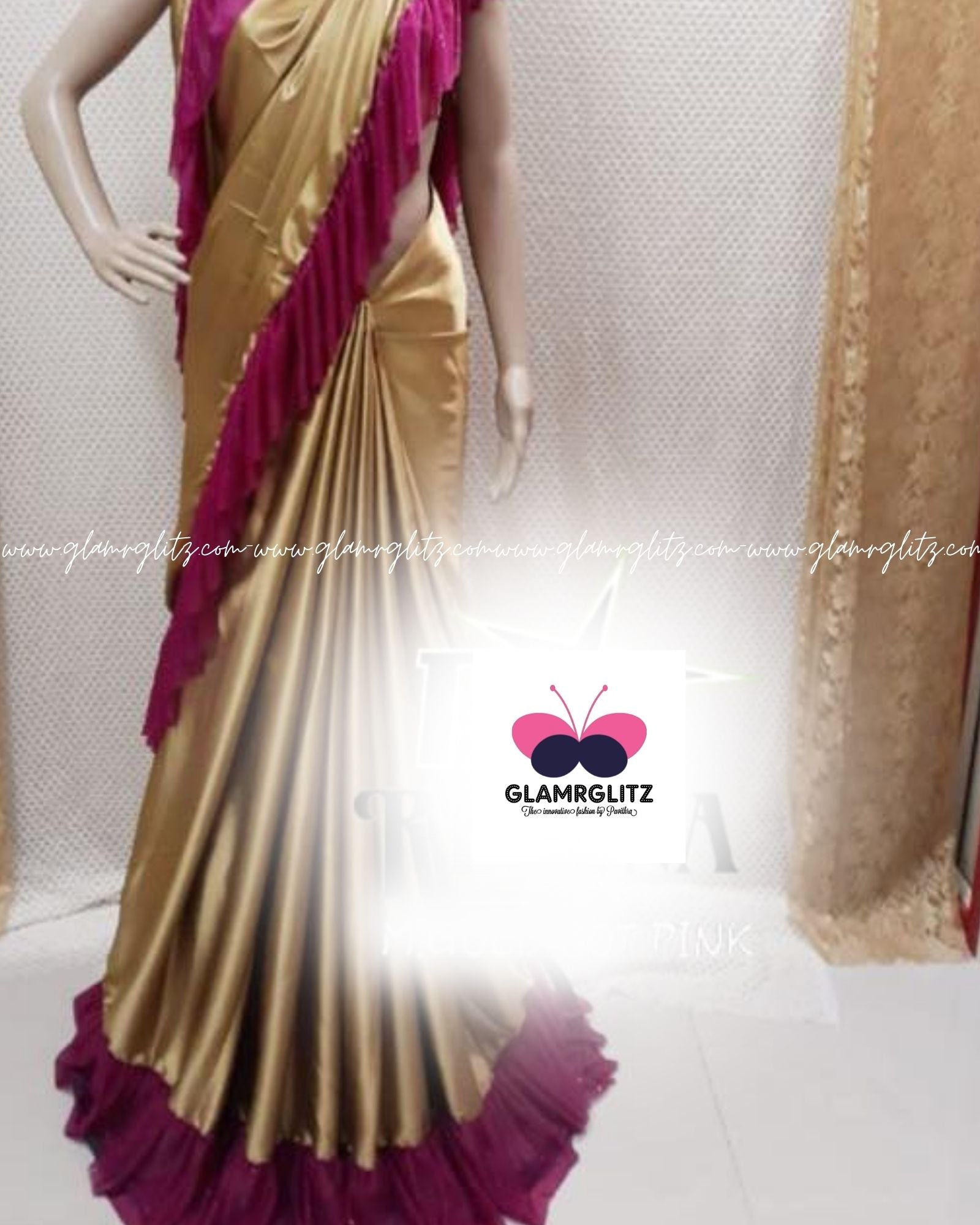 FRIL Satin silk saree