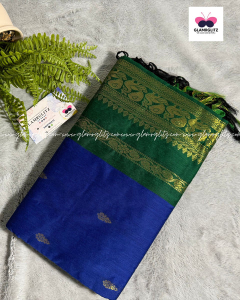 Purely Traditional Kalyani Cotton (silk mix )