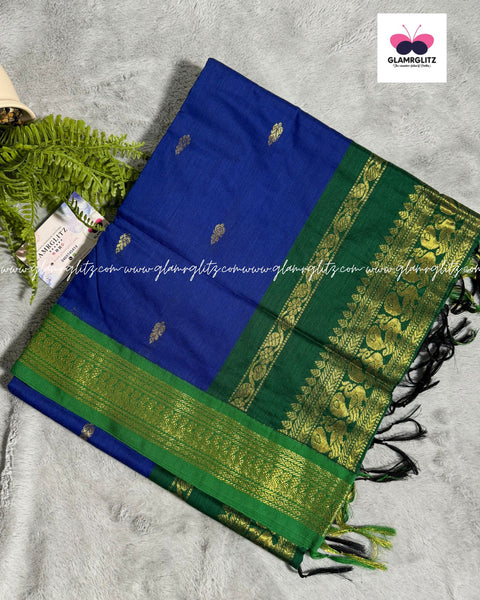 Purely Traditional Kalyani Cotton (silk mix )