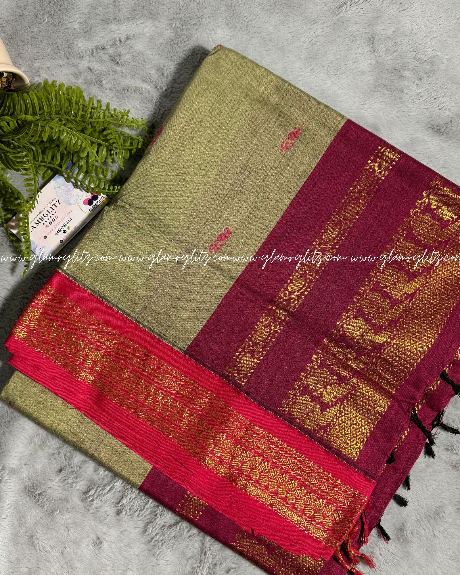 Purely Traditional Kalyani Cotton (silk mix )