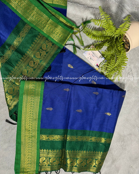 Purely Traditional Kalyani Cotton (silk mix )