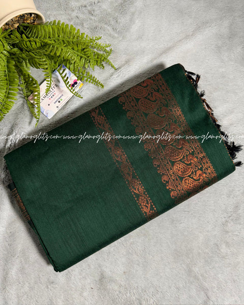 Purely Traditional Kalyani Cotton (silk mix )