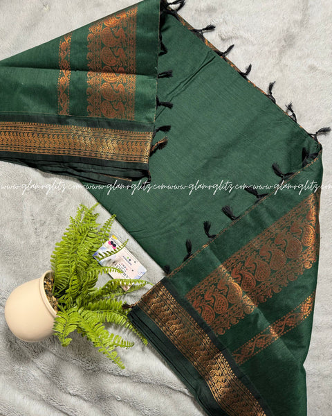 Purely Traditional Kalyani Cotton (silk mix )