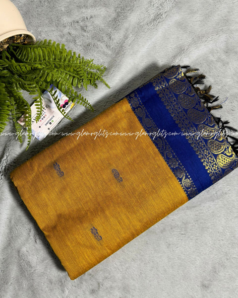 Purely Traditional Kalyani Cotton (silk mix )