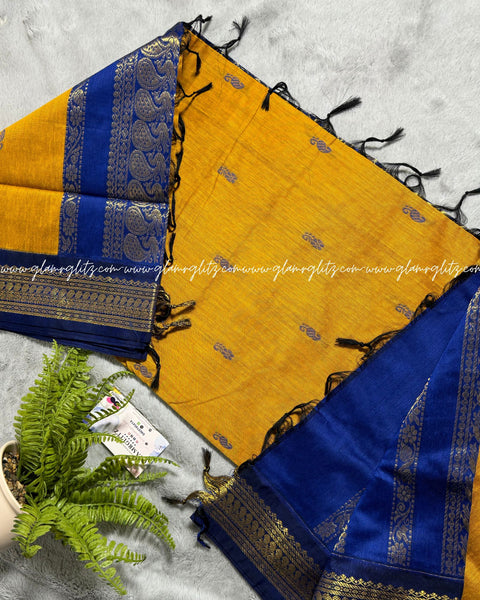 Purely Traditional Kalyani Cotton (silk mix )