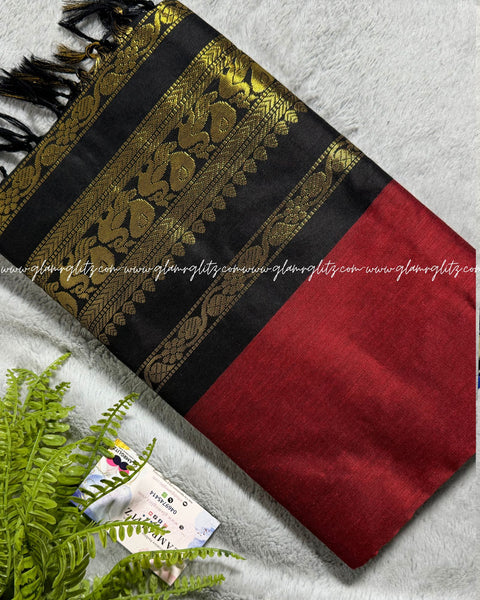 Purely Traditional Kalyani Cotton (silk mix )