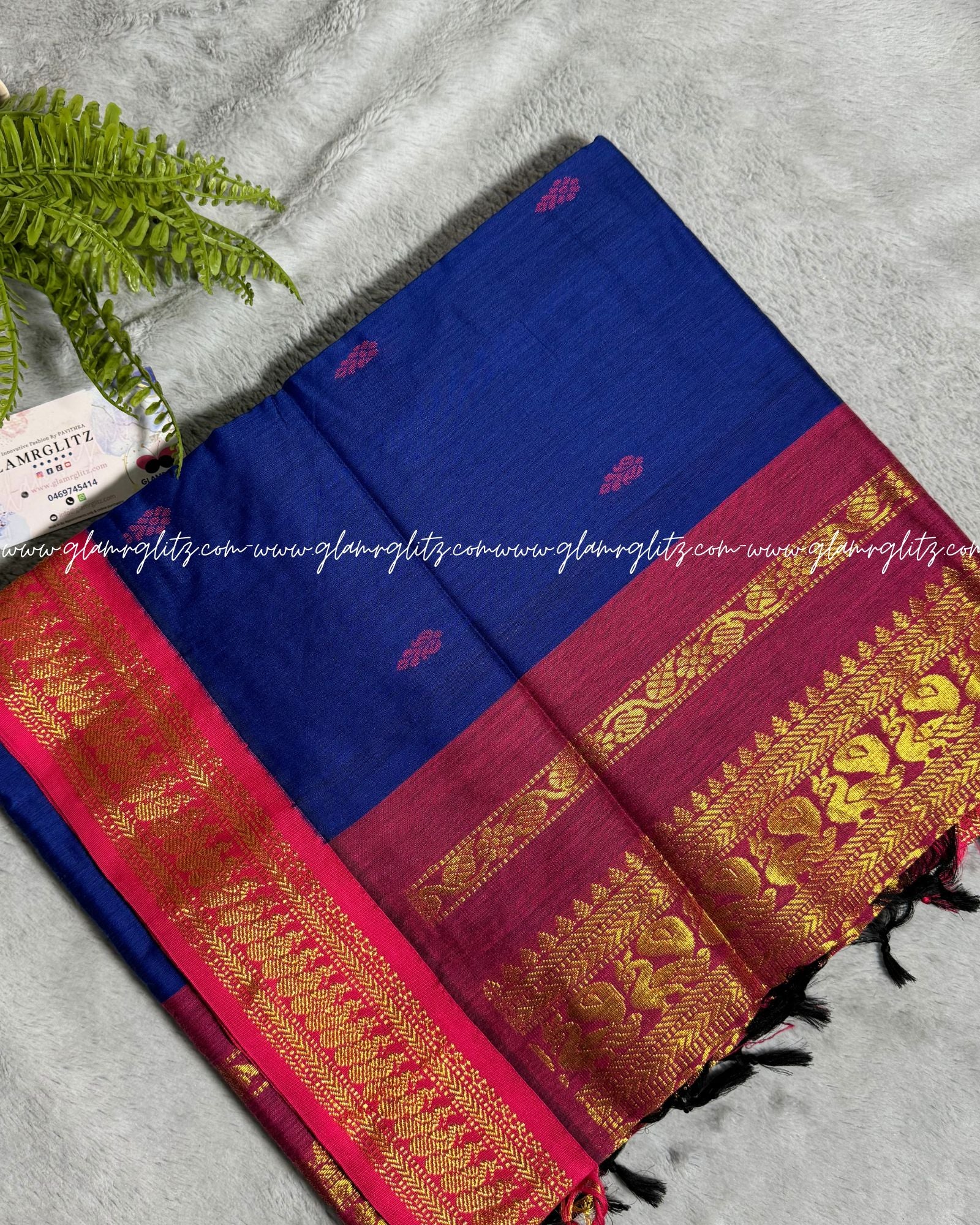 Purely Traditional Kalyani Cotton (silk mix )