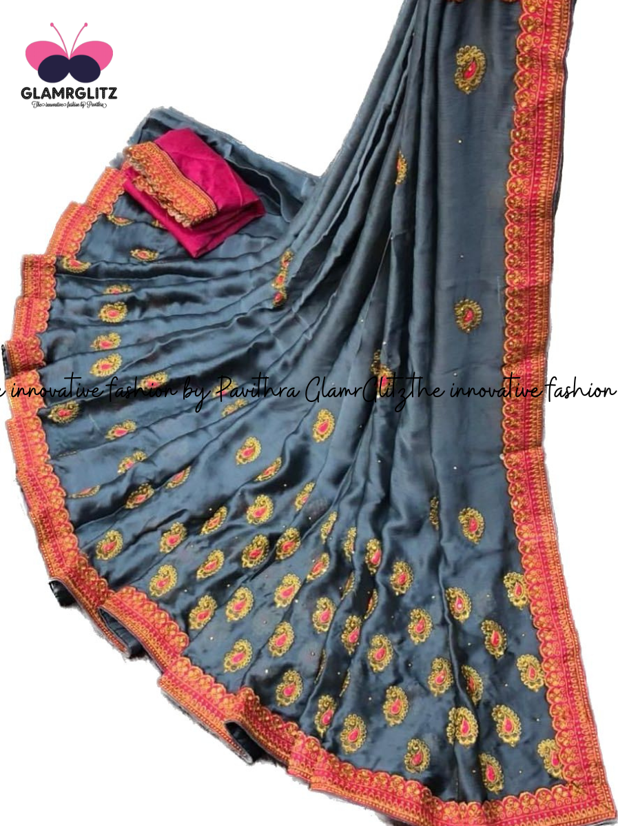 Pure chiffon saree