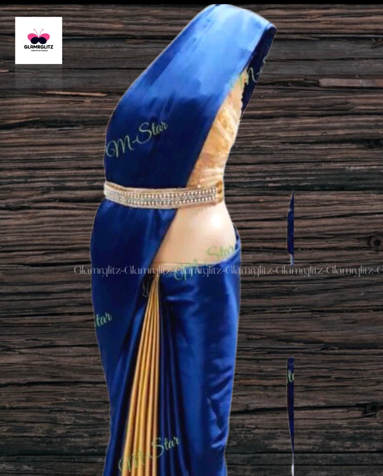 Satin saree with jacket